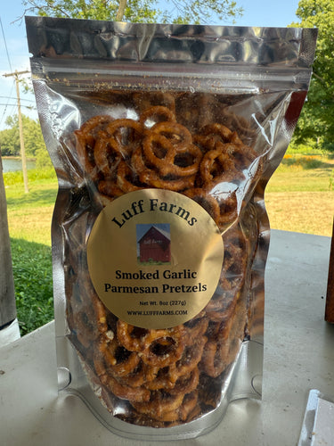 Smoked Garlic & Parmesan Pretzels